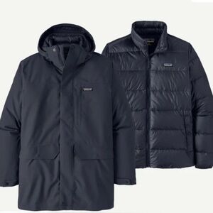 Patagonia Tres 3-in-1 Parka Men's Black Insulated Jacket Size M